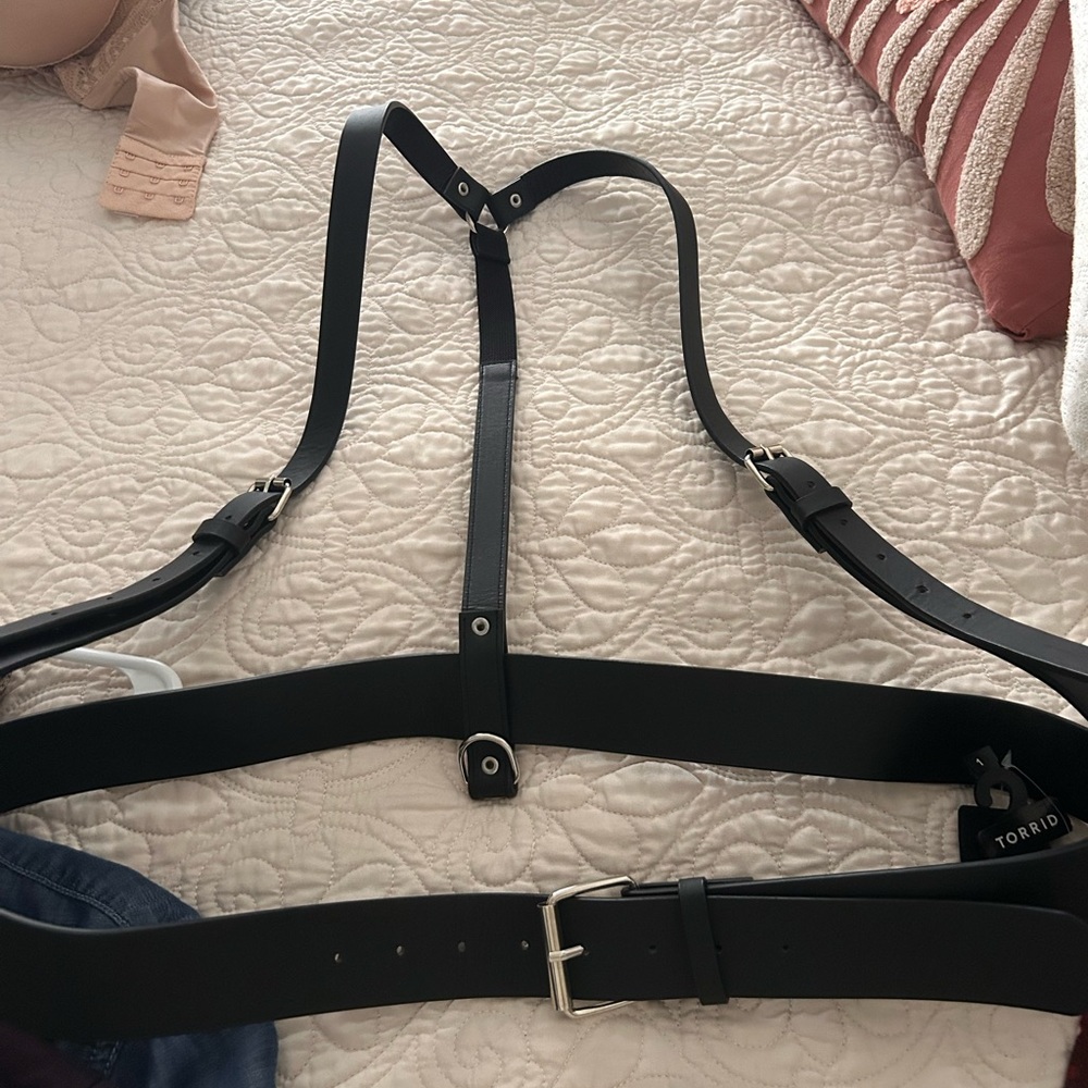 Torrid Black Leather Belt Harness